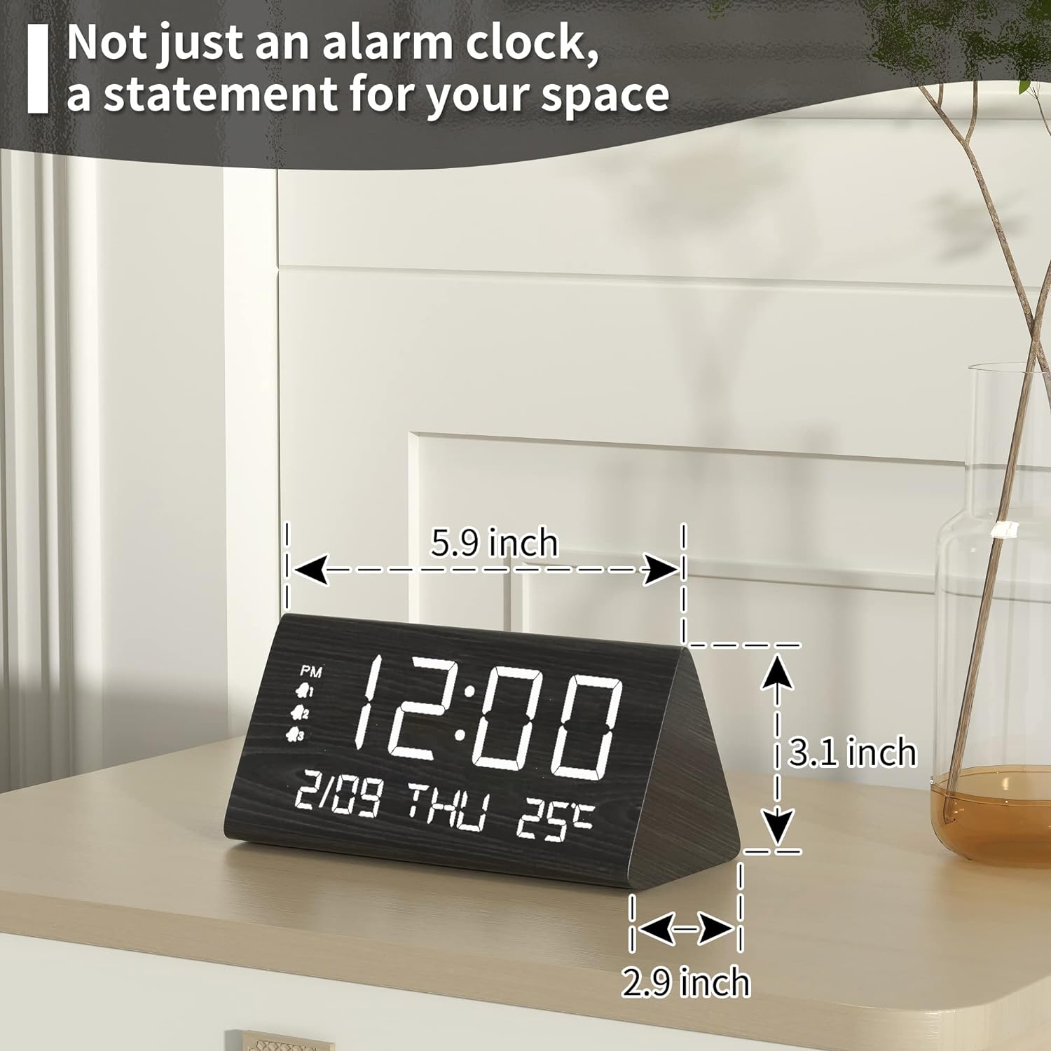 Digital LED Alarm Clock