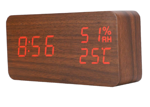 Wooden Digital Wooden Clock