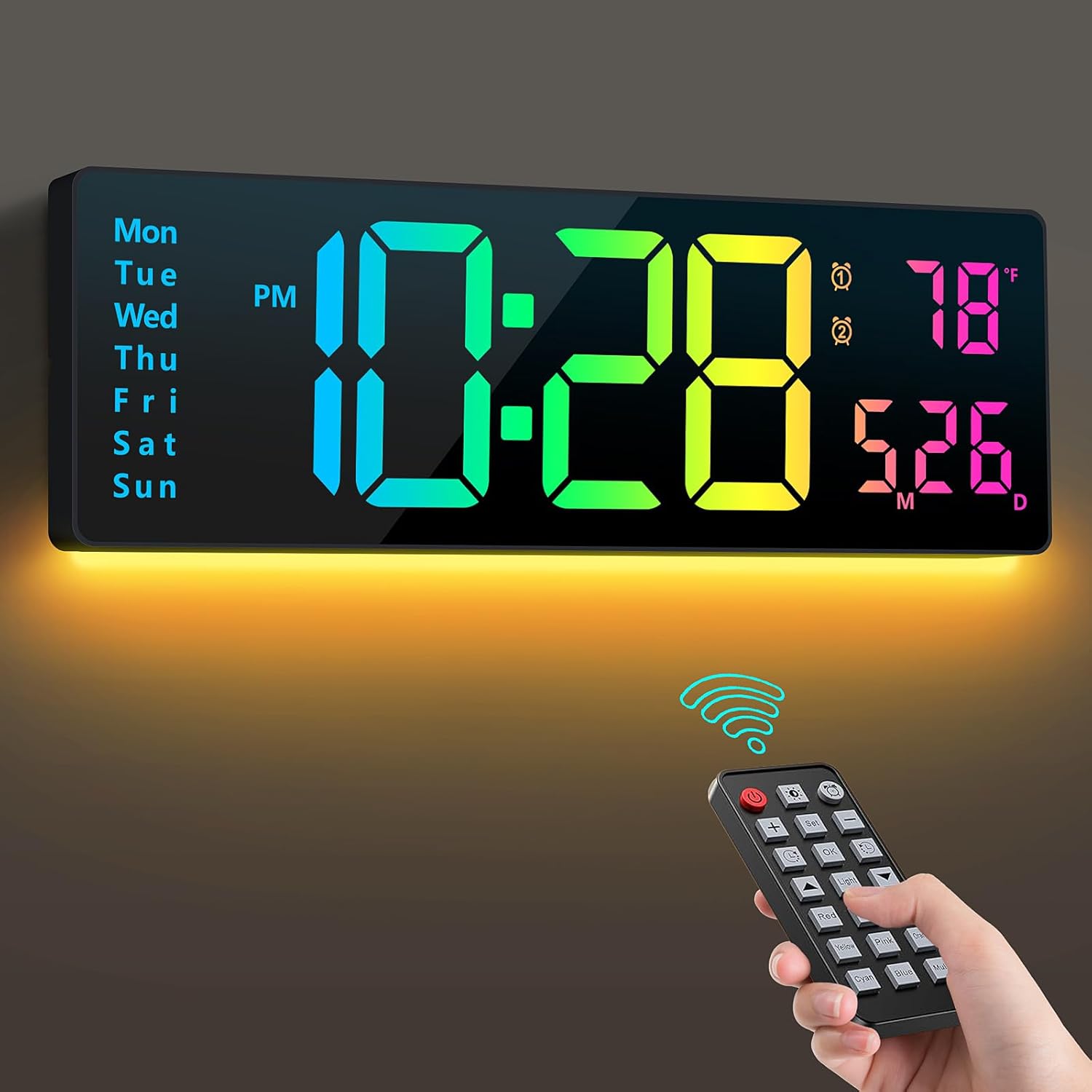 Digital LED Wall Clock