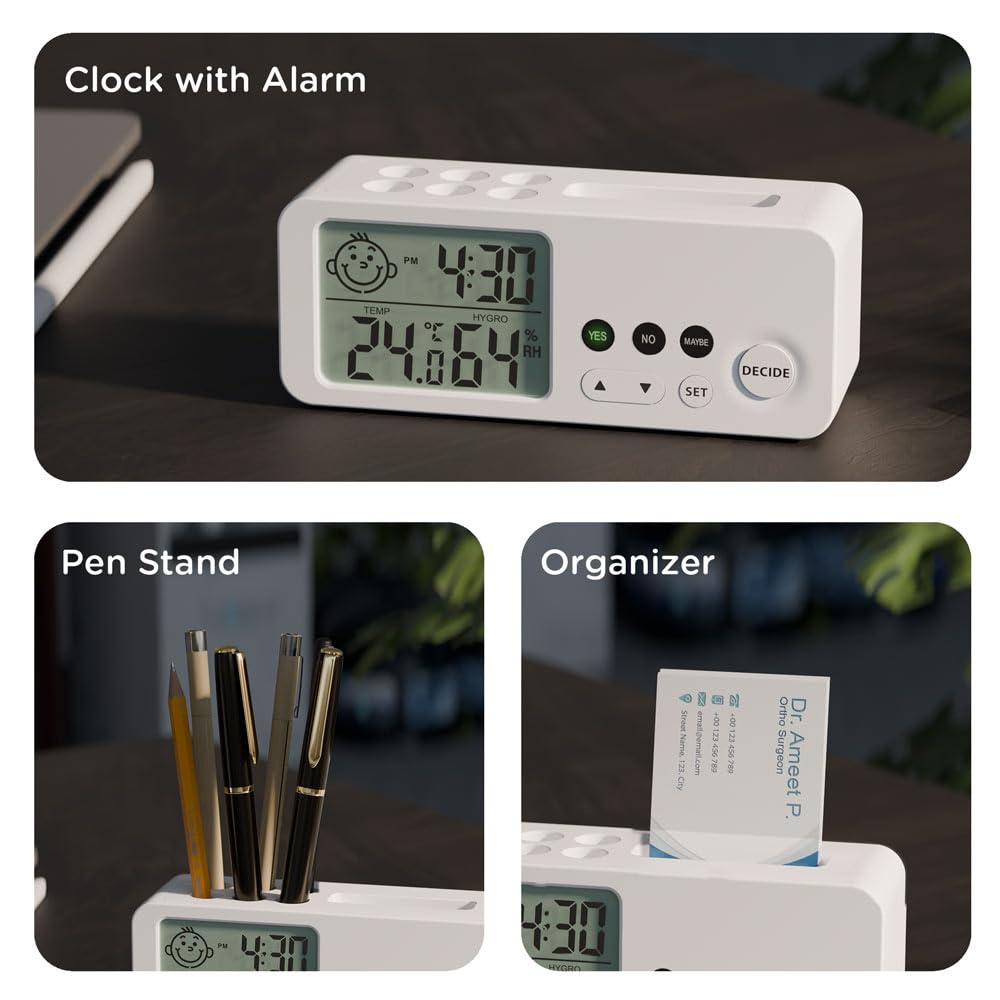 Multifunctional Desk Organizer Clock, PH664