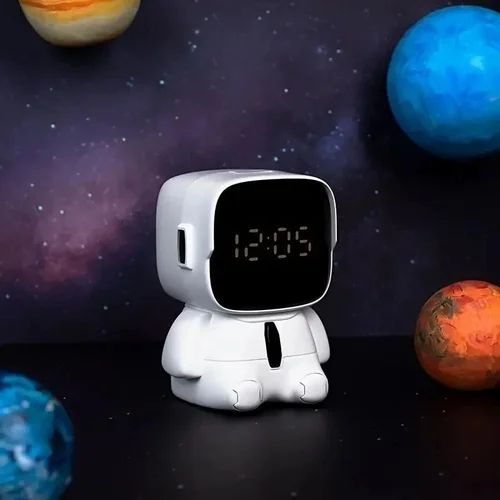 Robot-shaped digital alarm clock, EMOJI CLOCK EM2020
