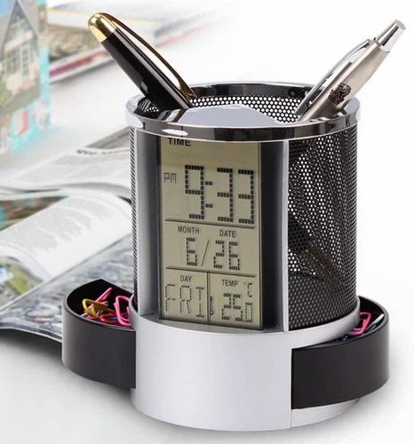 Multifunctional Pen Holder with Digital Clock, PH1836