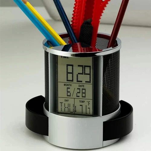 Multifunctional Pen Holder with Digital Clock, PH1836