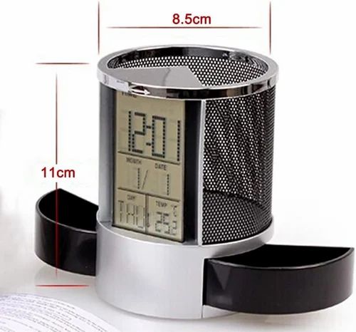 Multifunctional Pen Holder with Digital Clock, PH1836