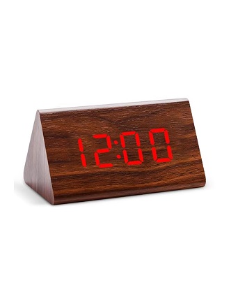 Wooden Digital Alarm Clock