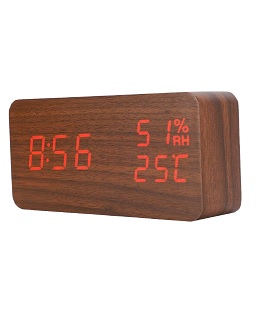 Wooden Digital Wooden Clock