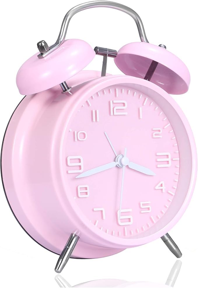 Pink Vintage Alarm Clock