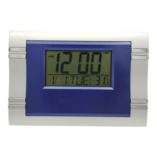 Desk & Shelf Wall Clocks with Multifunction, Battery Operated Clocks