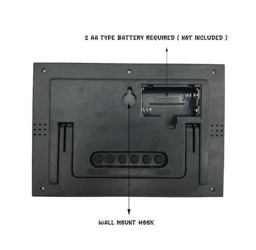 Desk & Shelf Wall Clocks with Multifunction, Battery Operated Clocks