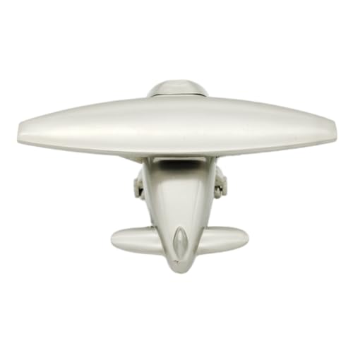 Vintage Silver Airplane Model Clock