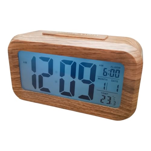 Digital Wooden Alarm Clock