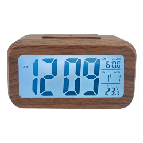 Digital Wooden Alarm Clock