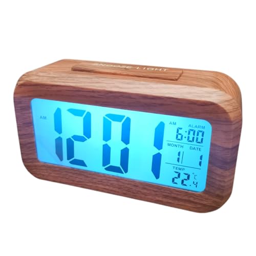Digital Wooden Alarm Clock