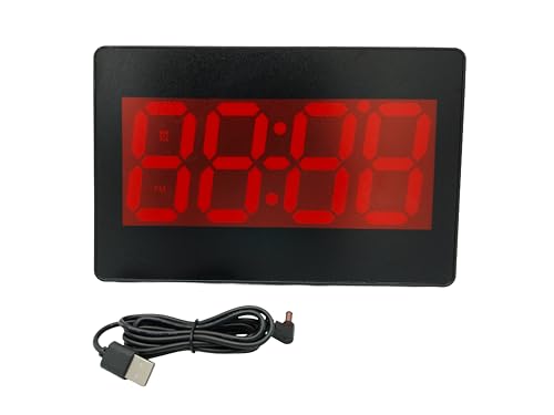 Digital Wall Clock with Time Day & Date, Temperature Features, for Hotel, Office or School Use