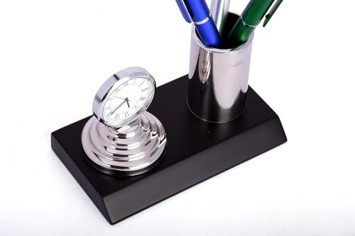 Desk Clock and Pen Holder