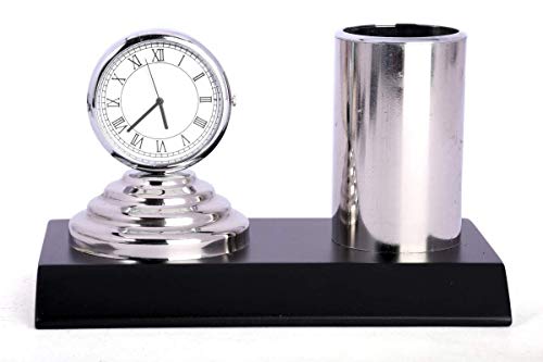 Desk Clock and Pen Holder