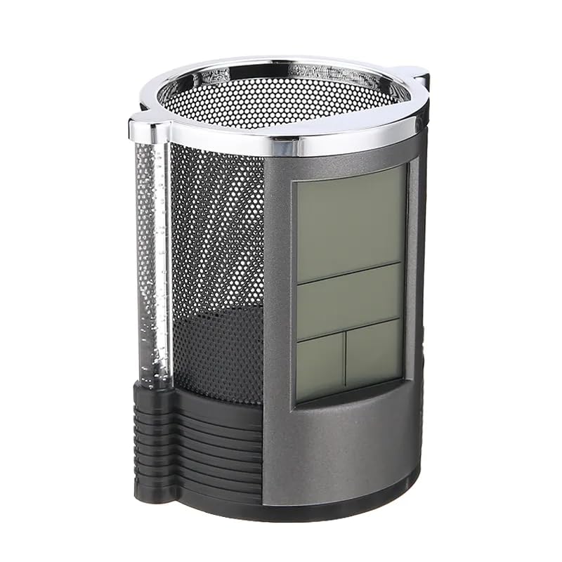 Digital Pen Holder with Clock