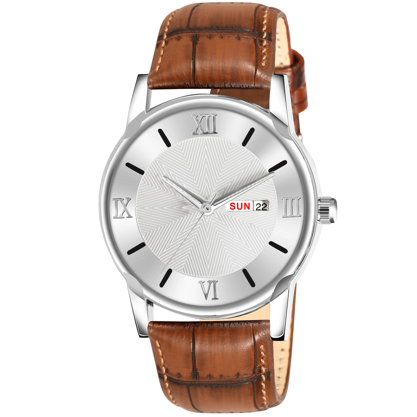 Men's Leather Strap Watch