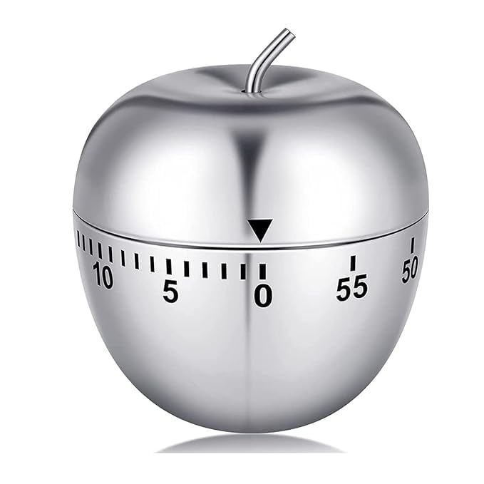 Stainless Steel Apple Kitchen Timer