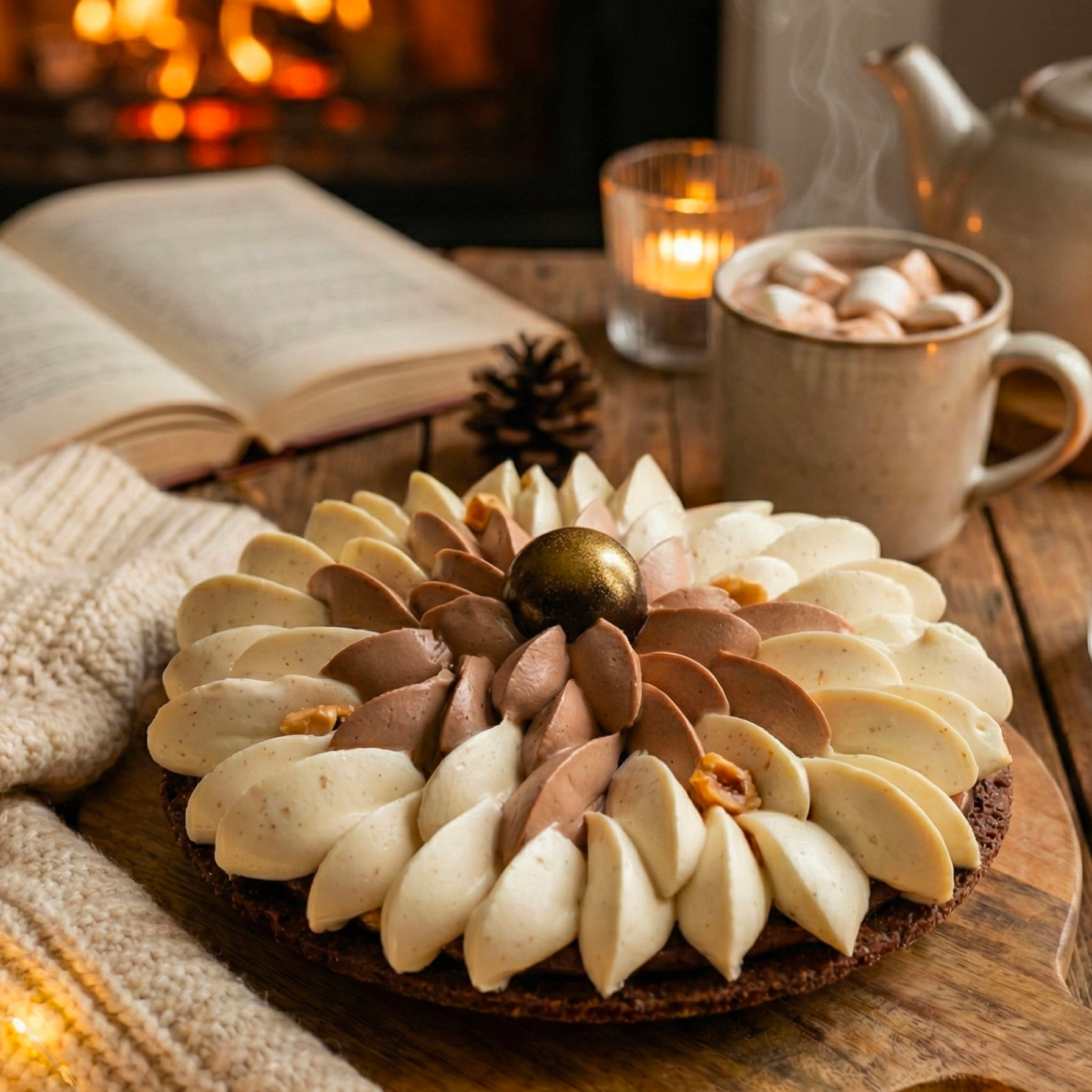 Tarte Chocolat "Flocon de Neige"