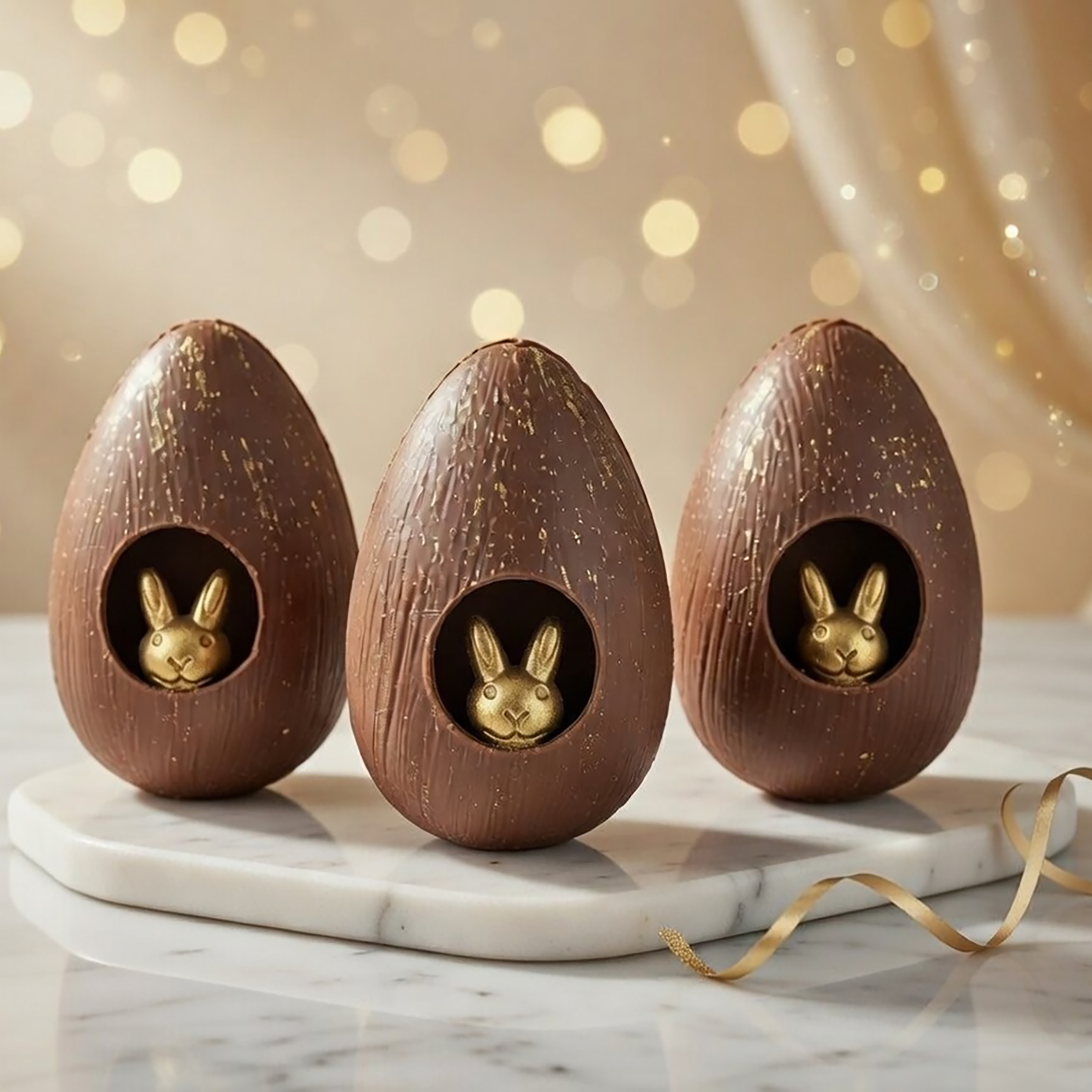 Œuf de Pâques en chocolat au lait