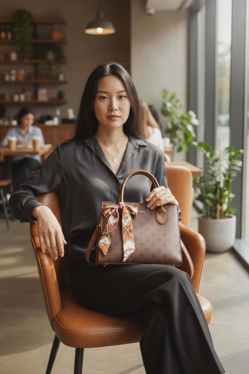 BELINDA Handbag Korean Style Brown