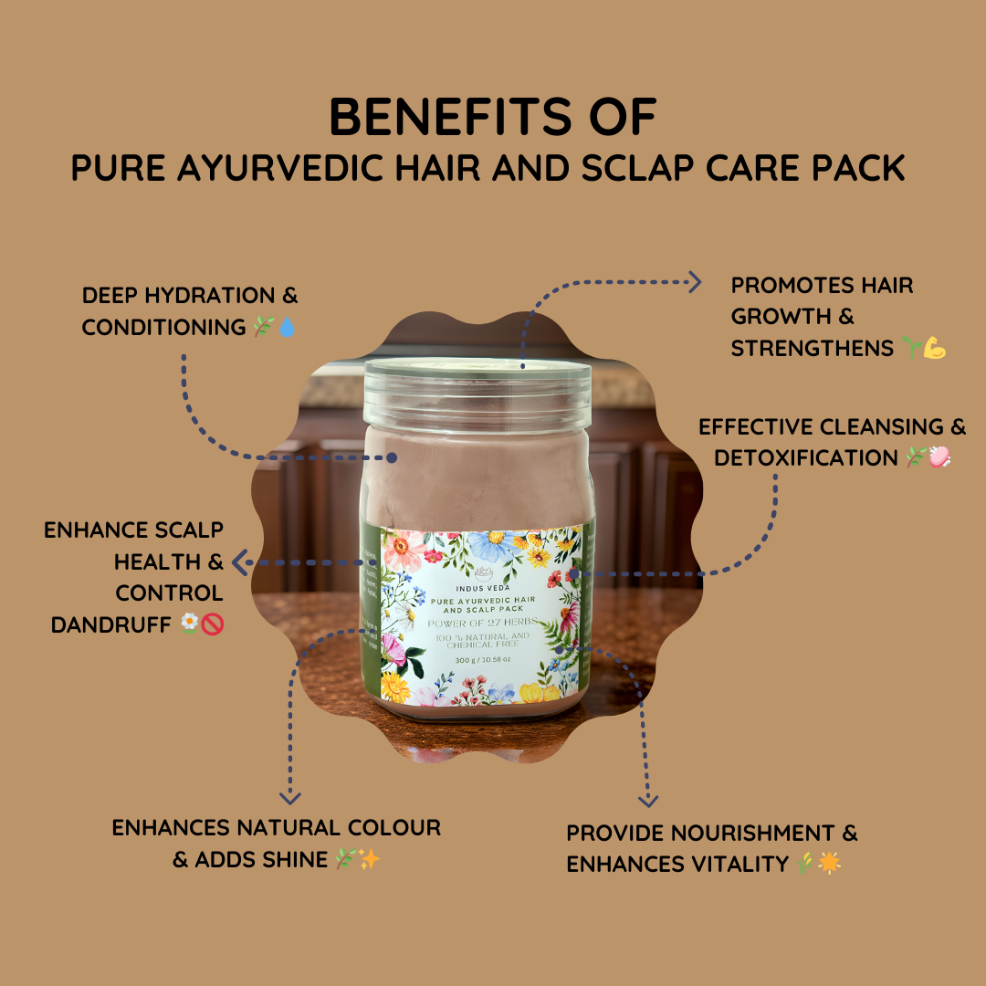 Pure Ayurvedic Hair and Scalp Care Pack