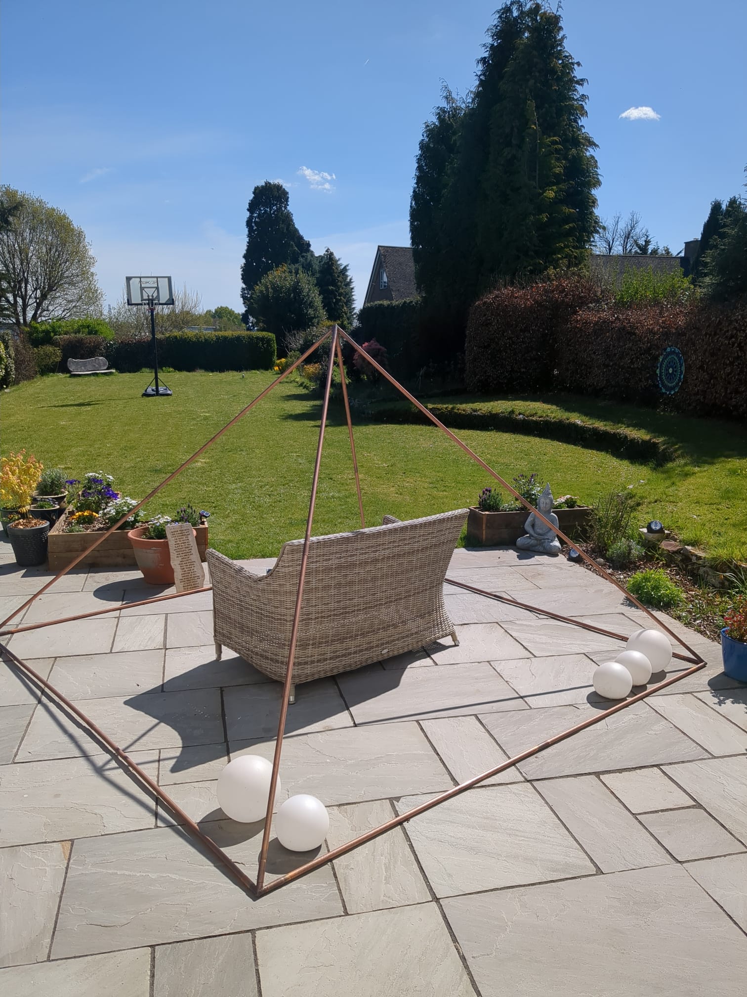  Extra Large Handcrafted Meditation Orgone Copper Cheops Pyramid for Indoor and Outdoor Use - Prices start from £600