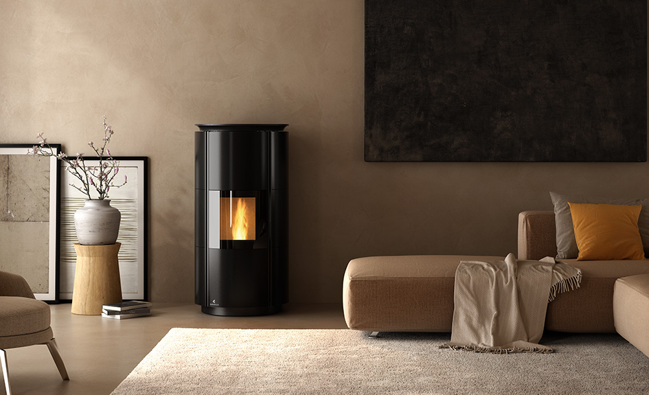 Granulinė krosnelė su vandens kontūru Ravelli HRV 160 DESIGN