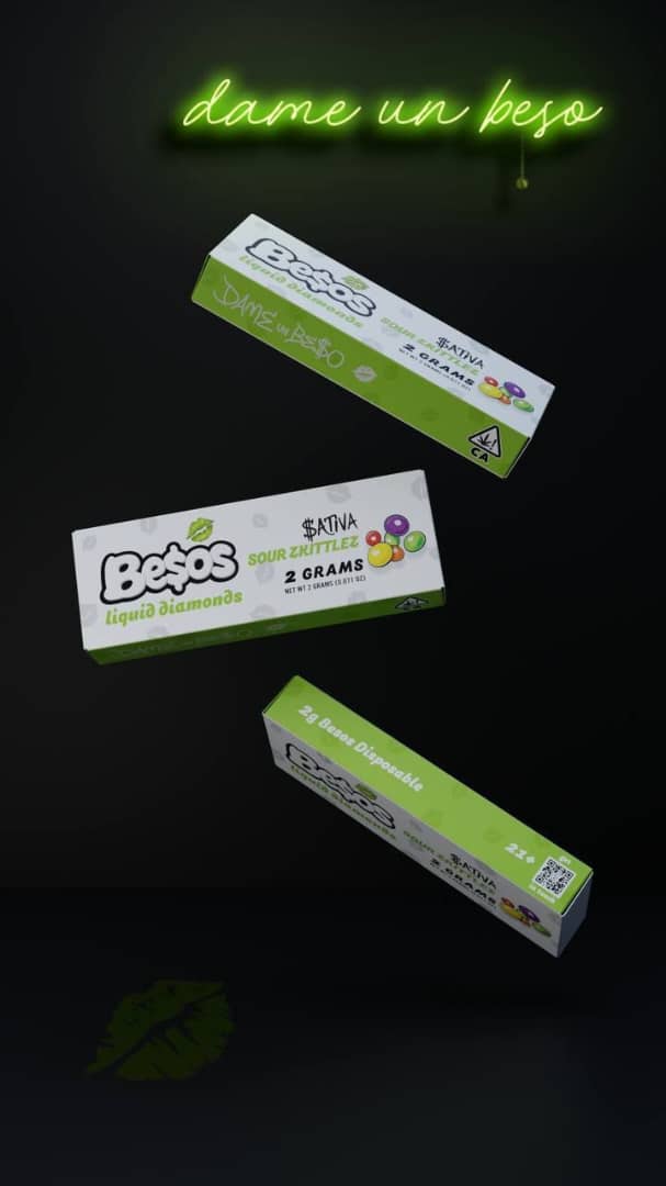 Besos Sour Zkittlez 2G Disposable