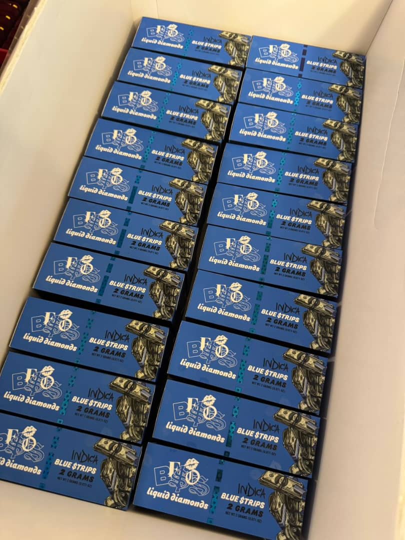 BULK SDL X BESOS BLUE STRIPS THC DISPOSABLES | 100 Pack
