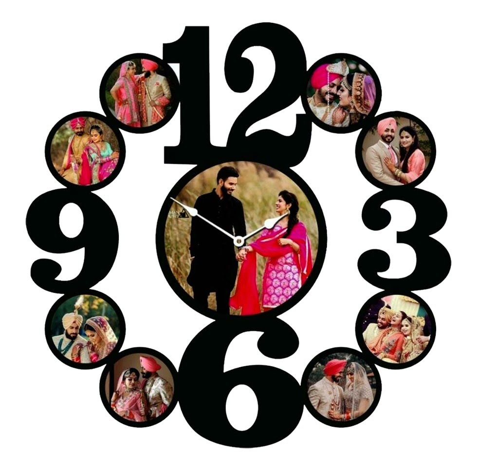 Personalized Photo Wall Clock