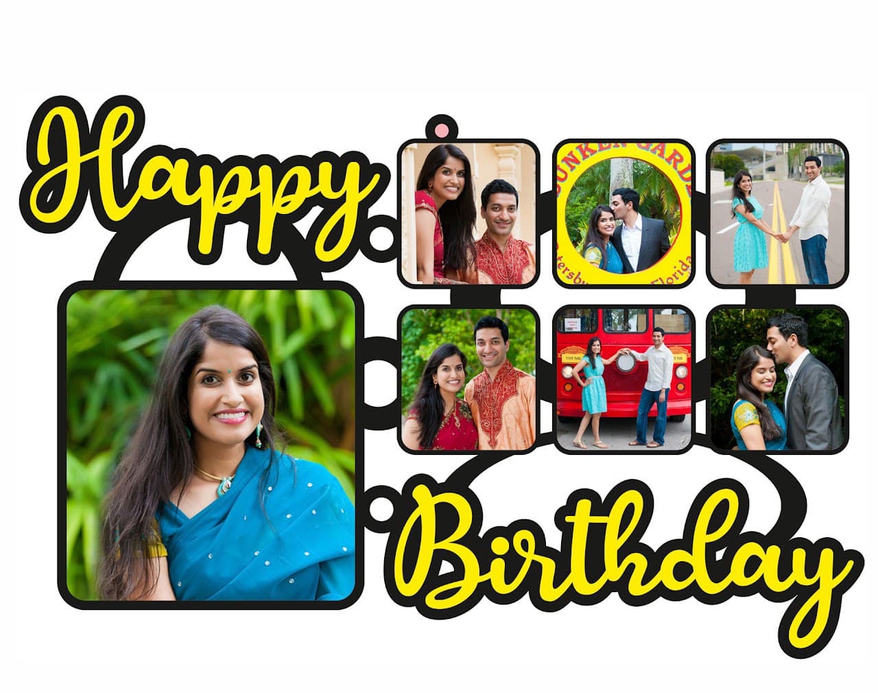 Happy Birthday Photo Frame