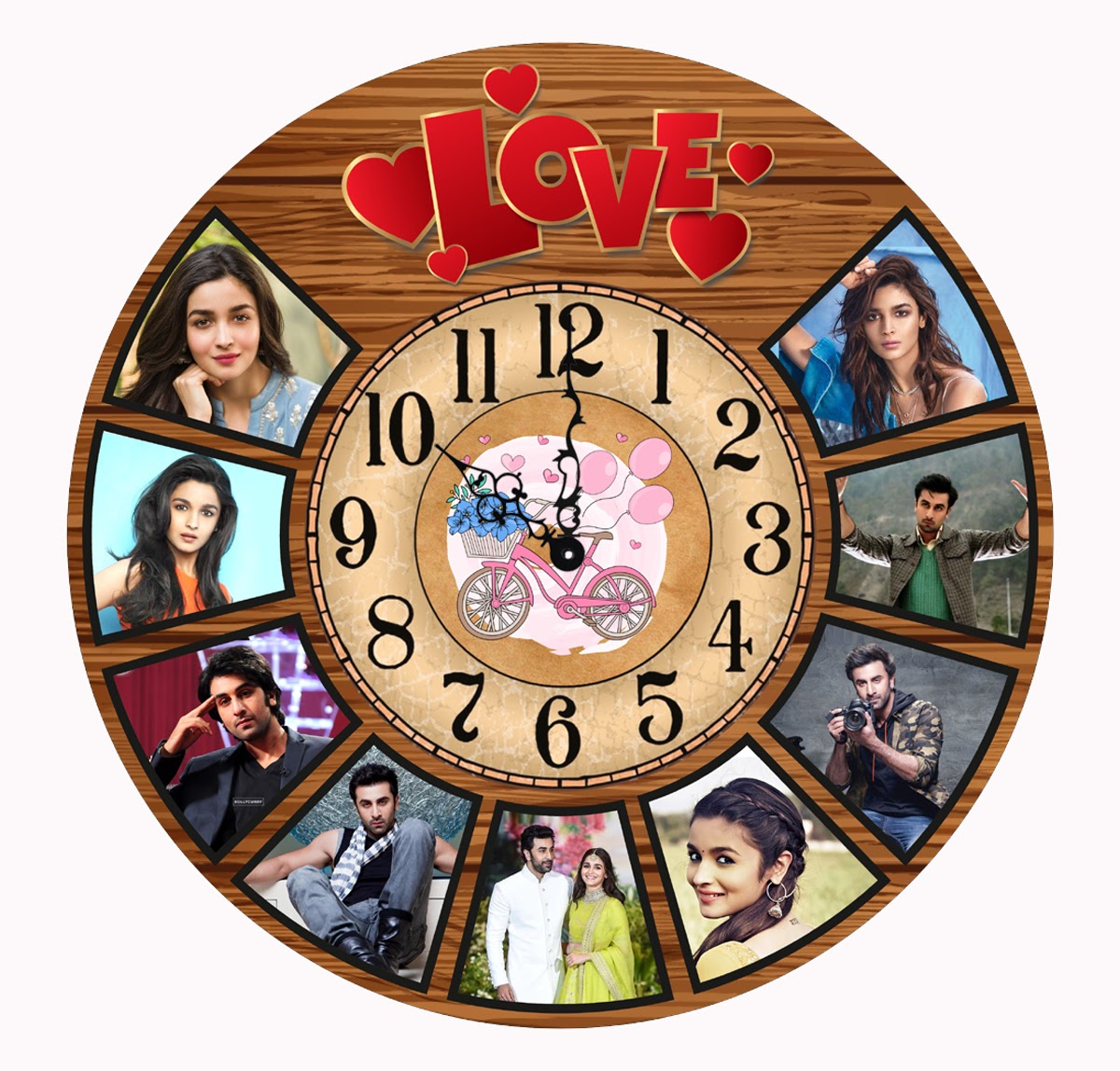 Love-themed Wall Clock