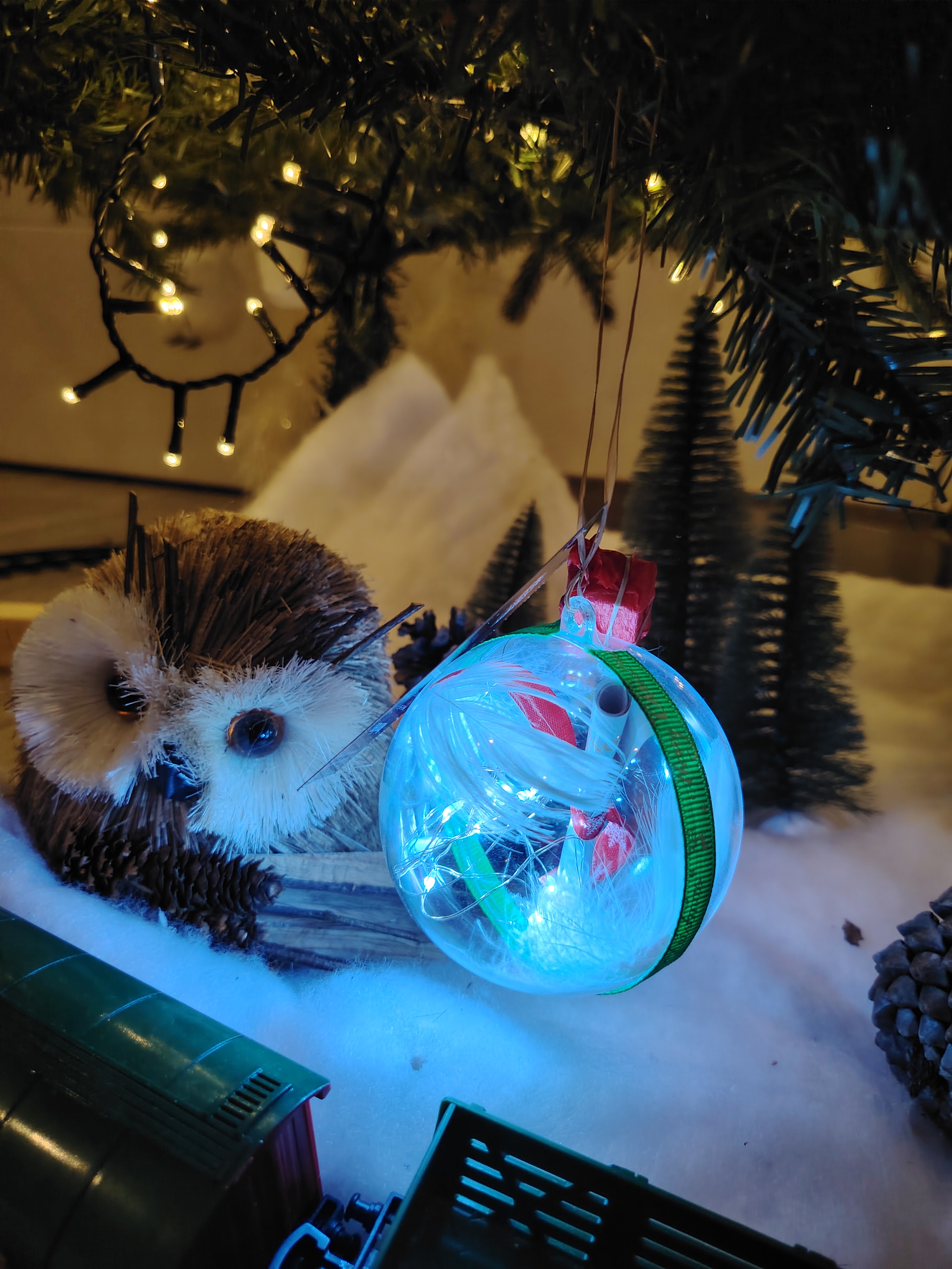 Boule de Noël Lumineuse : Carte Cadeau Massage bien-être