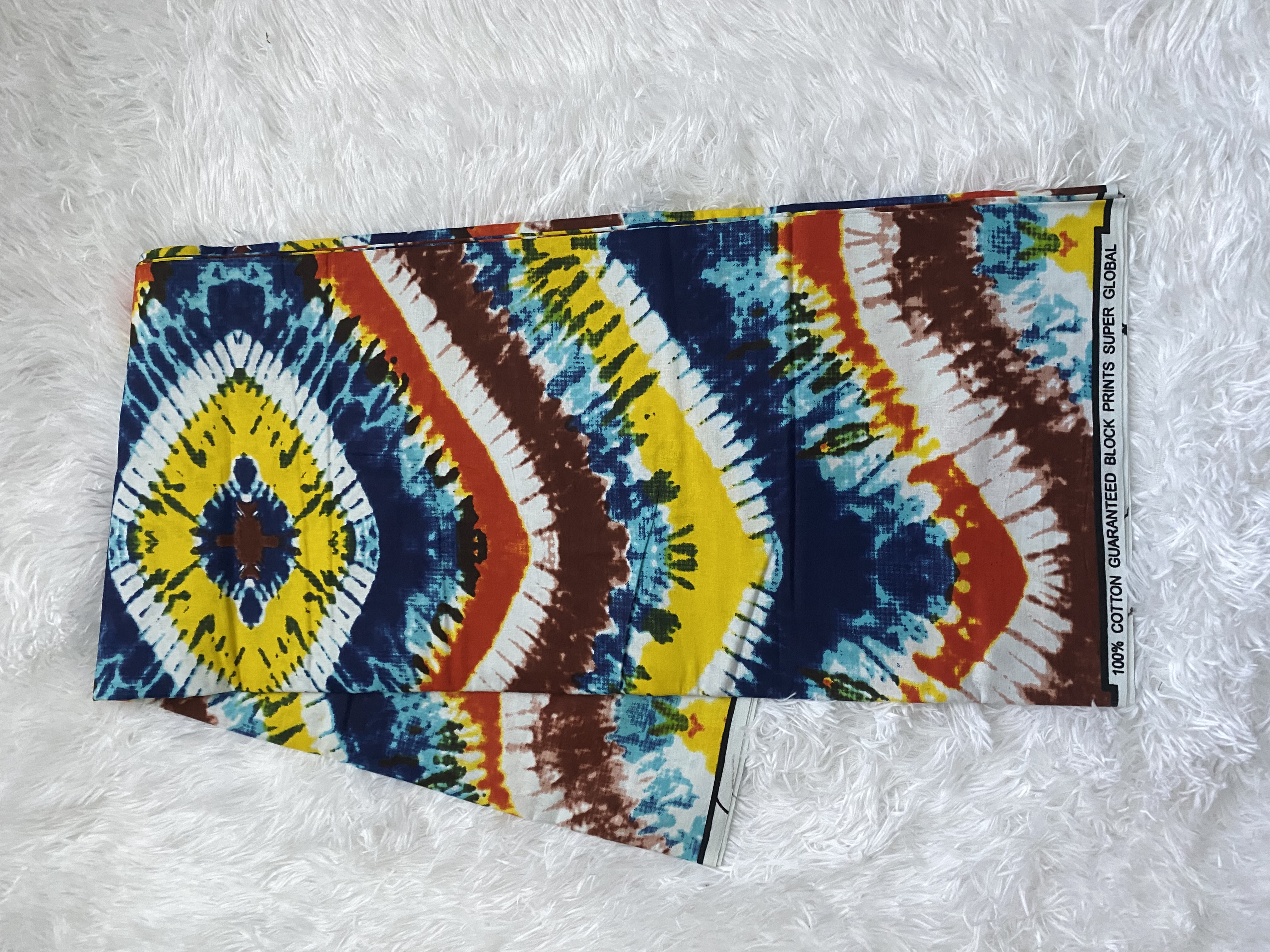 Colorful Tie-Dye Fabric