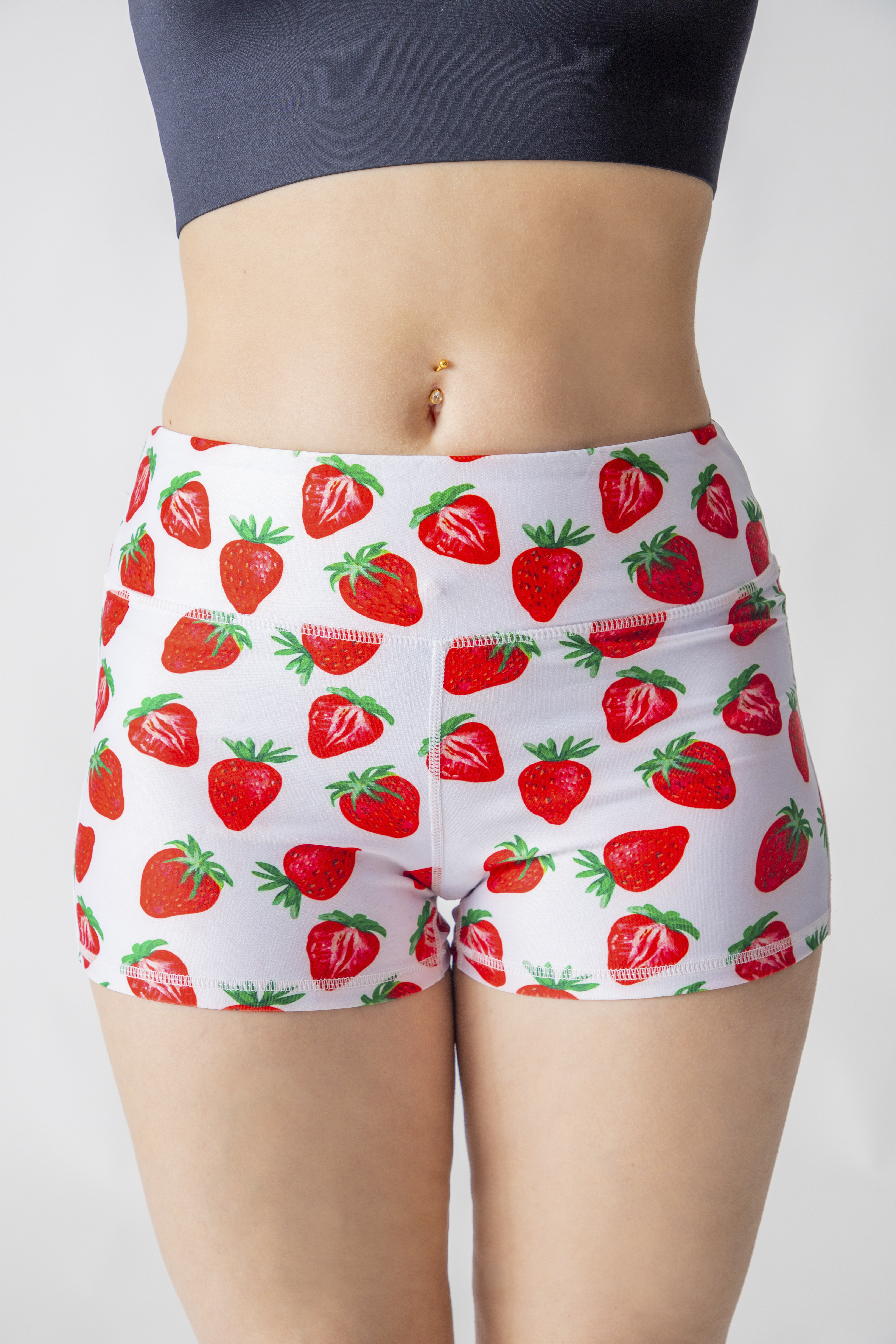 Shorts Strawberries White