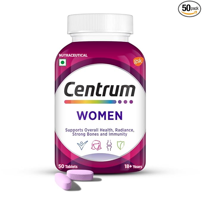 Centrum Women Vegetarian Tablets for Muscles, Heart, & Immunity | World's No.1 Multivitamin & Multimineral