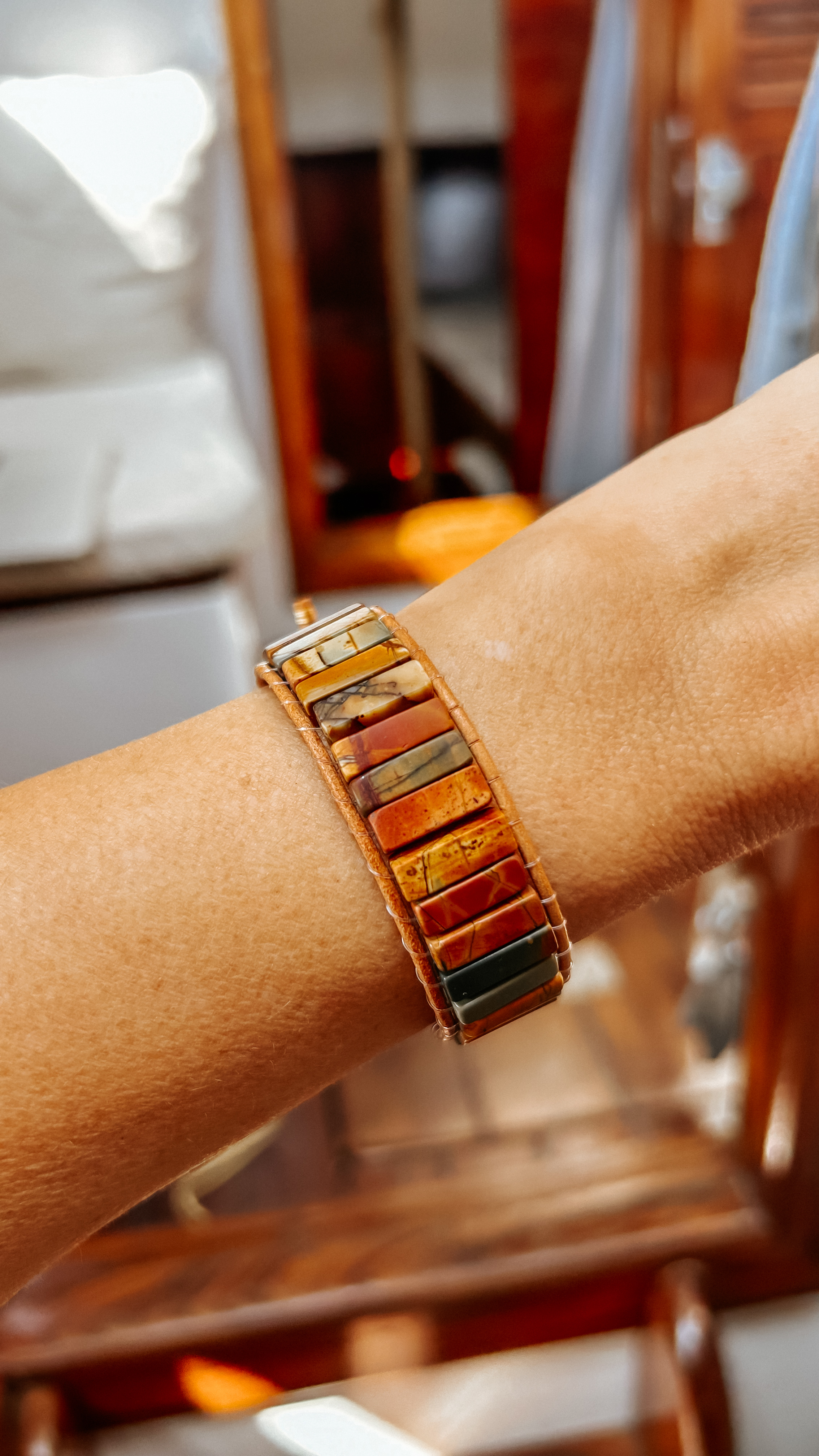 Picasso beads bracelet