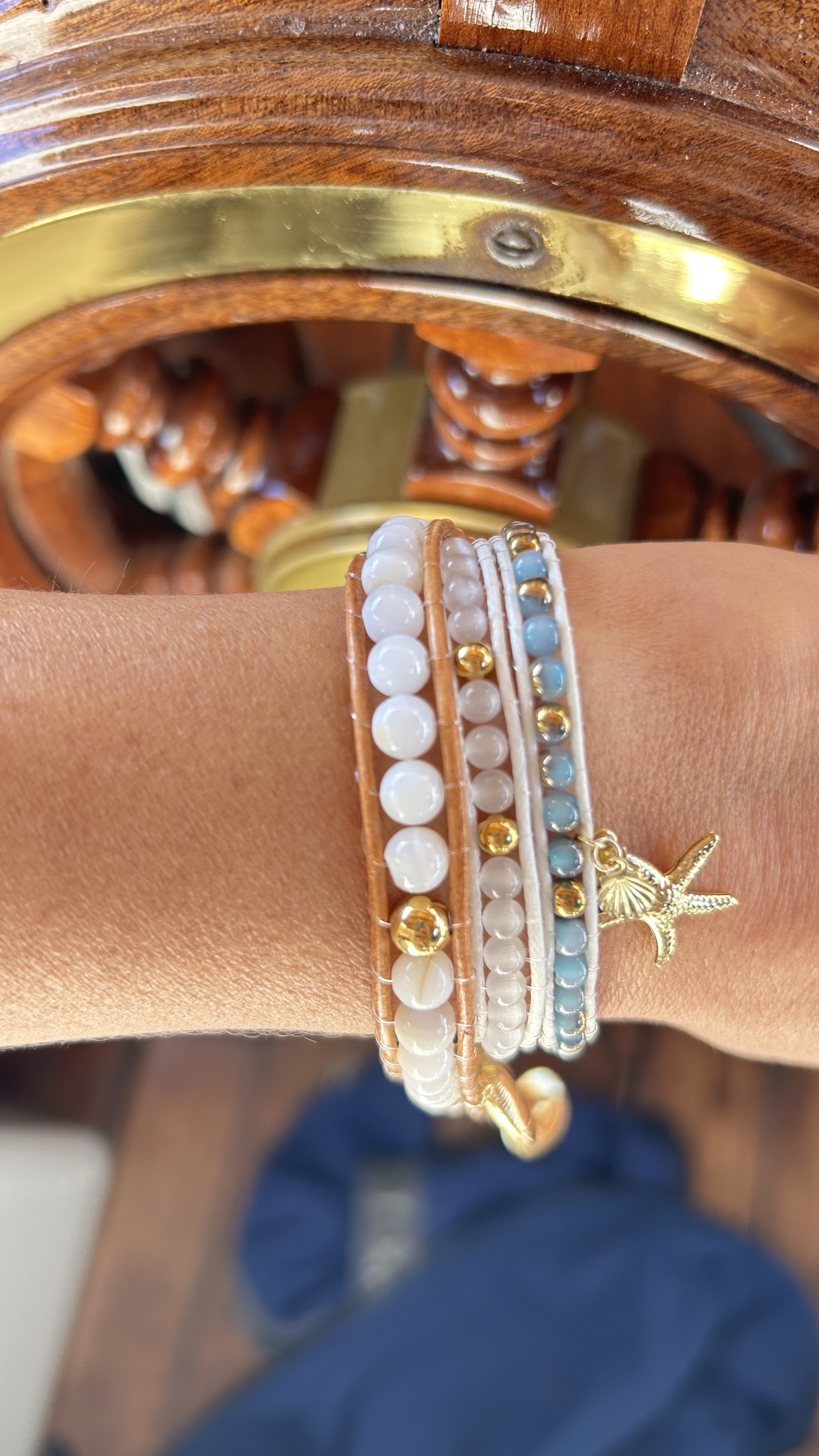 Small beads wrap bracelet 