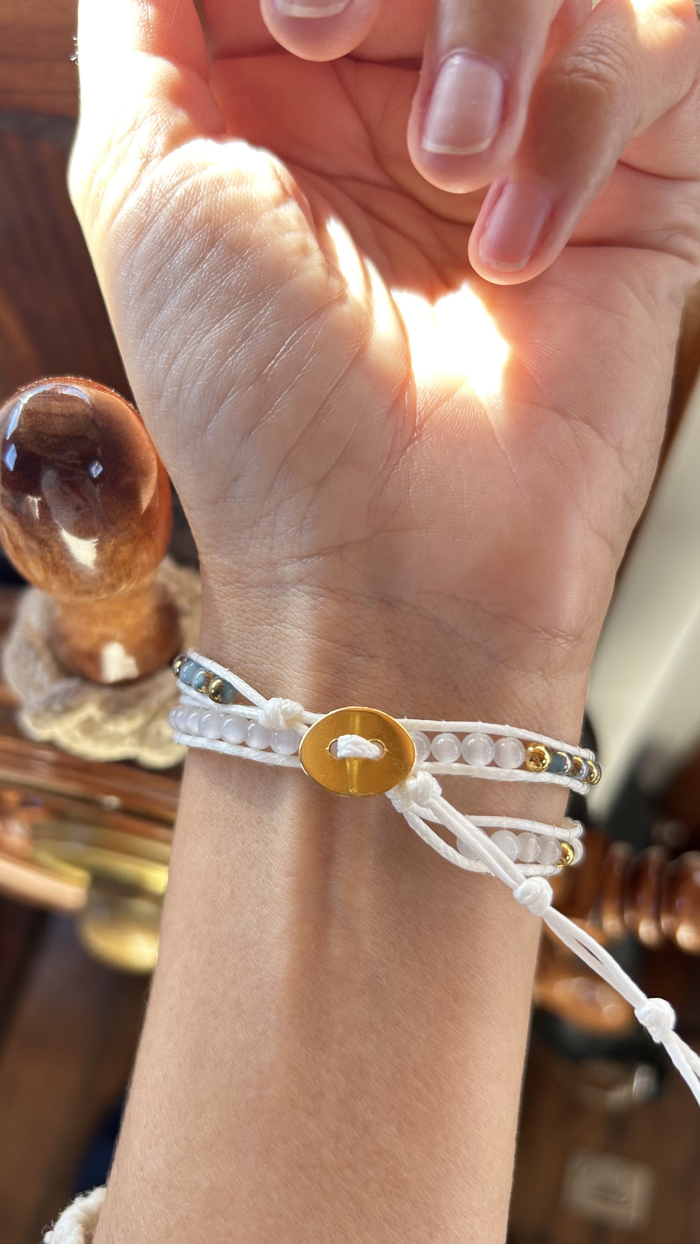 Small beads wrap bracelet 