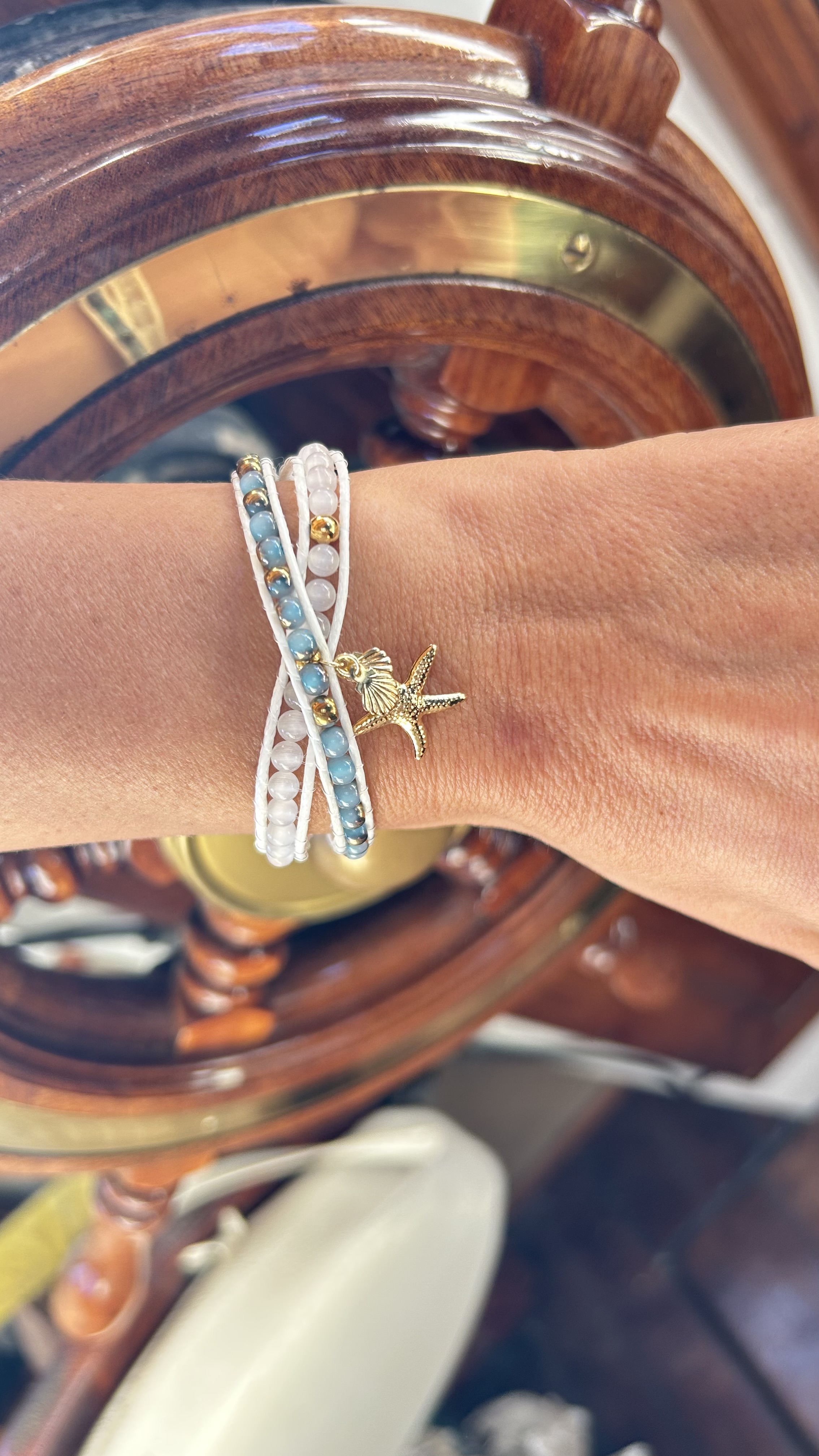 Small beads wrap bracelet 