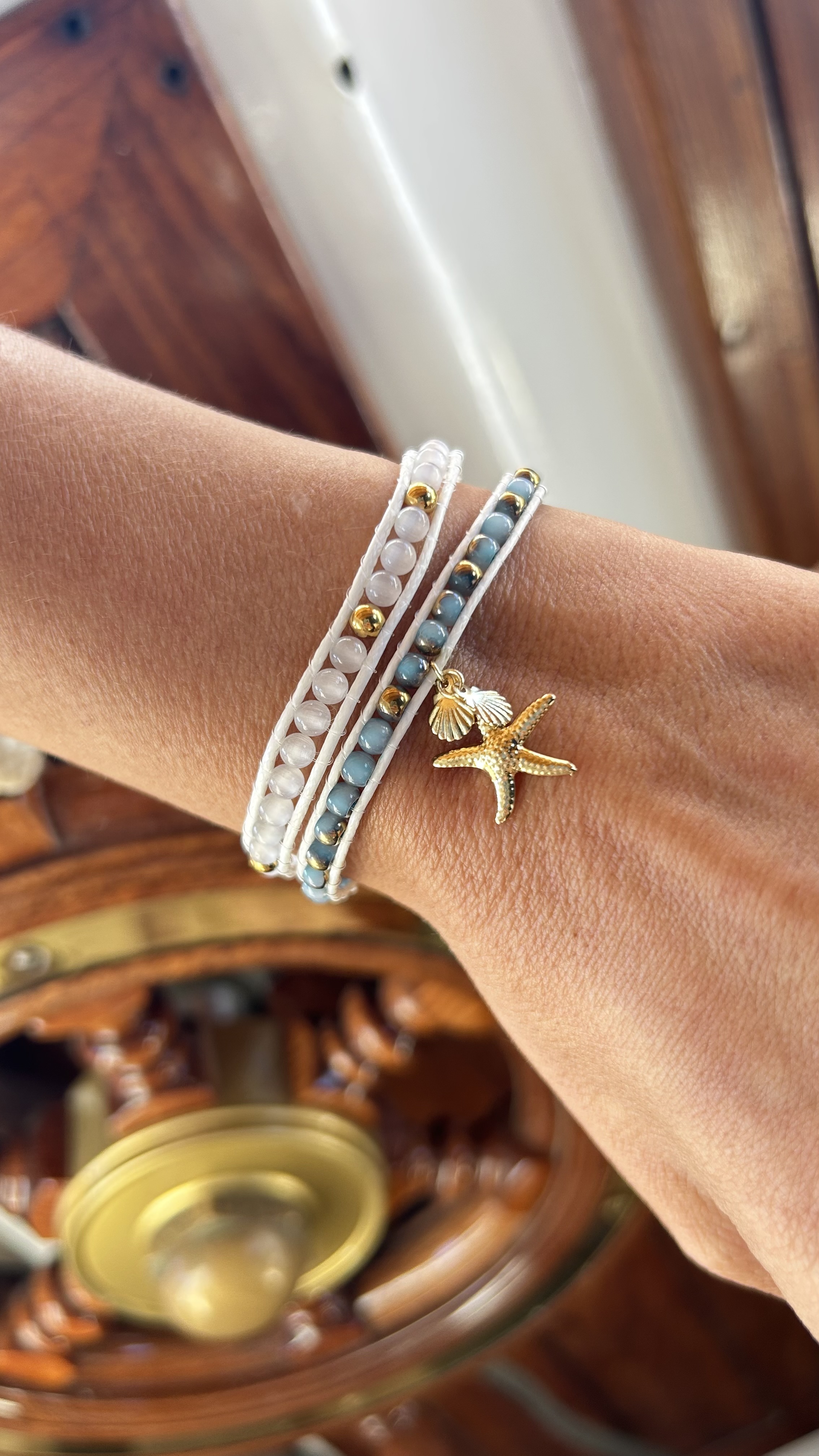 Small beads wrap bracelet 