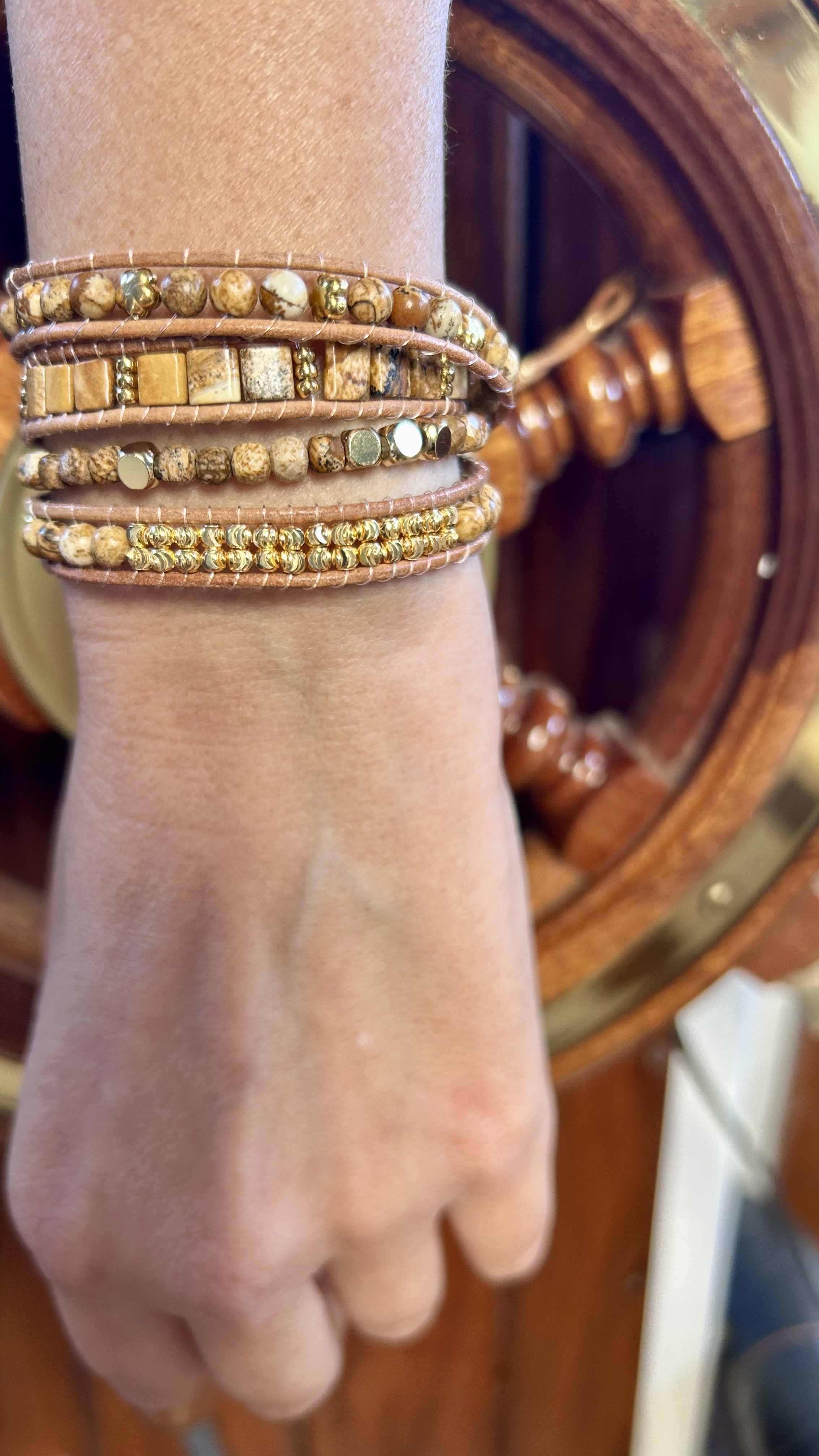 Earthy vibes wrap bracelet 