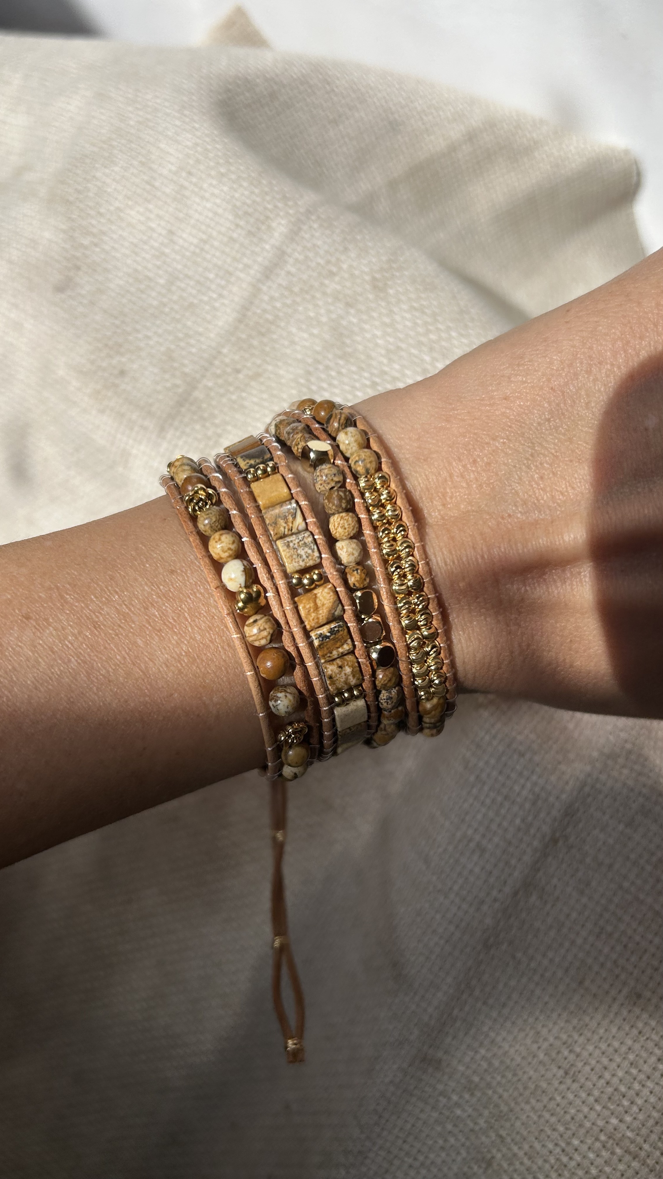 Earthy vibes wrap bracelet 