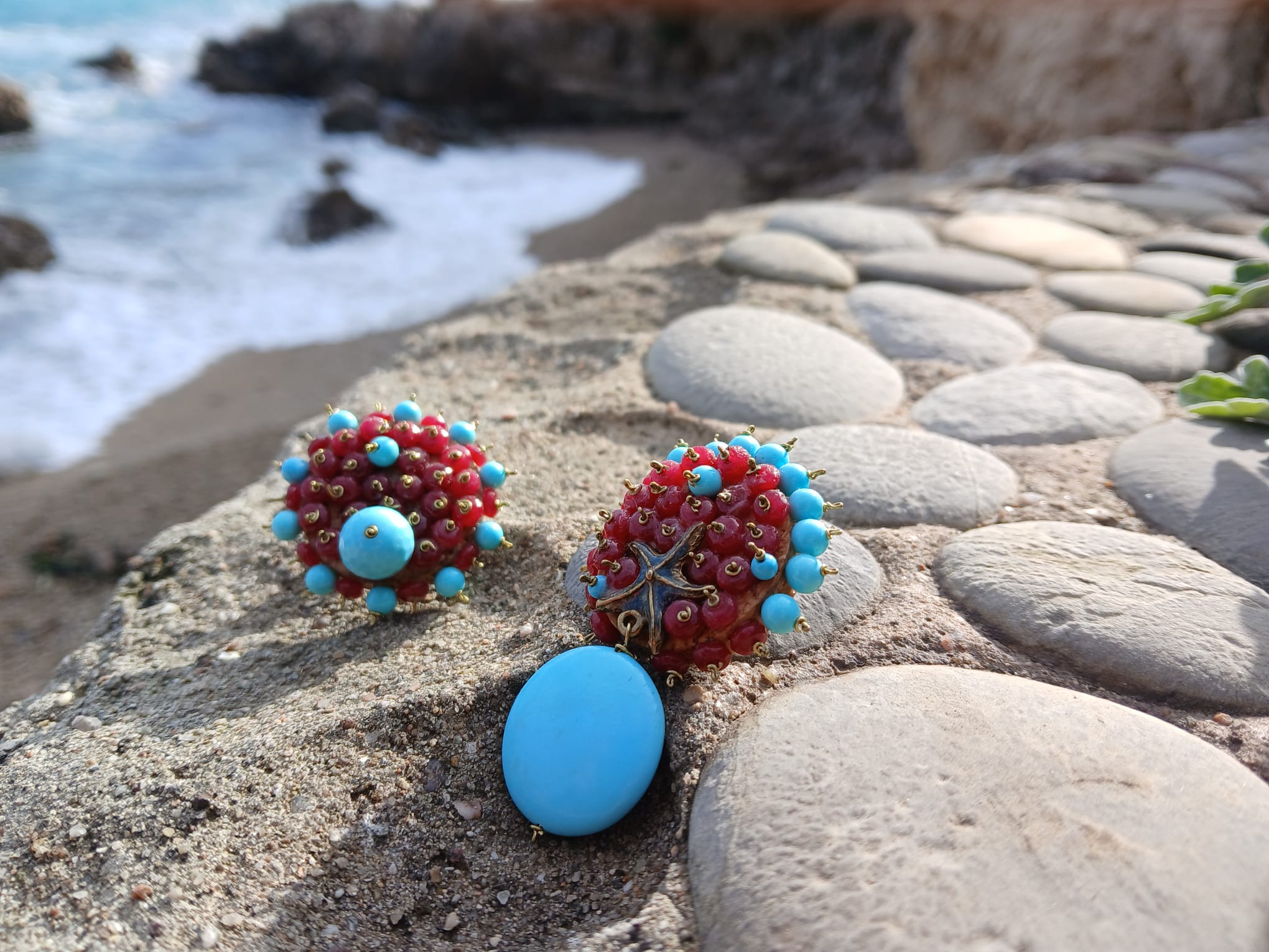 Boucles d'oreilles artisanales fait main