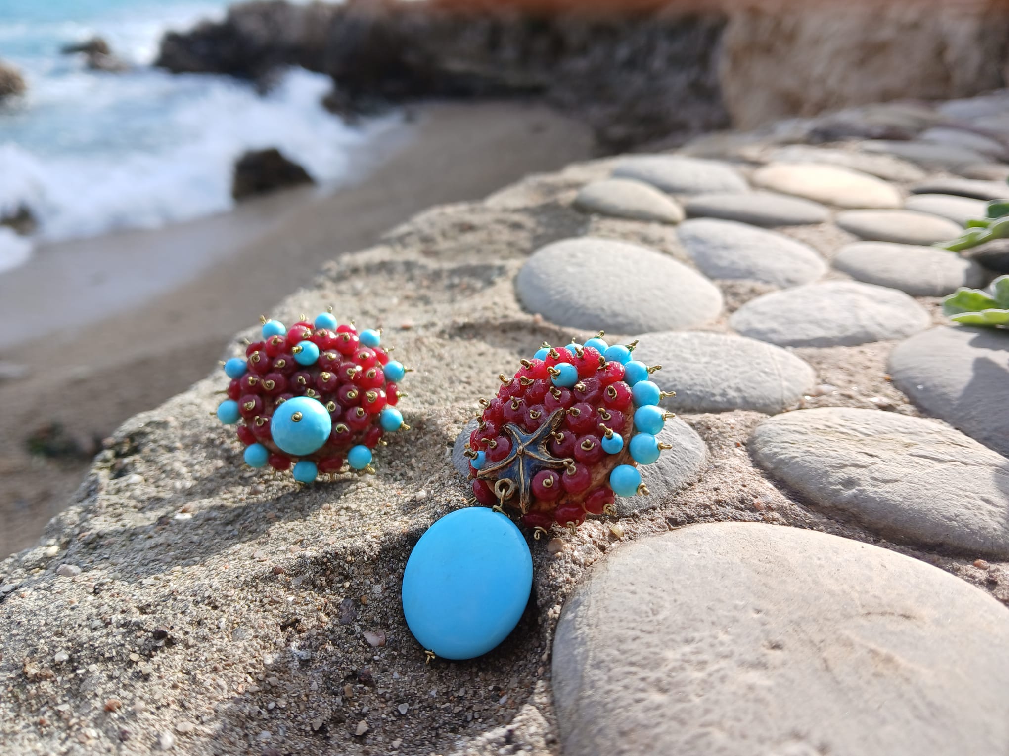 Boucles d'oreilles artisanales fait main