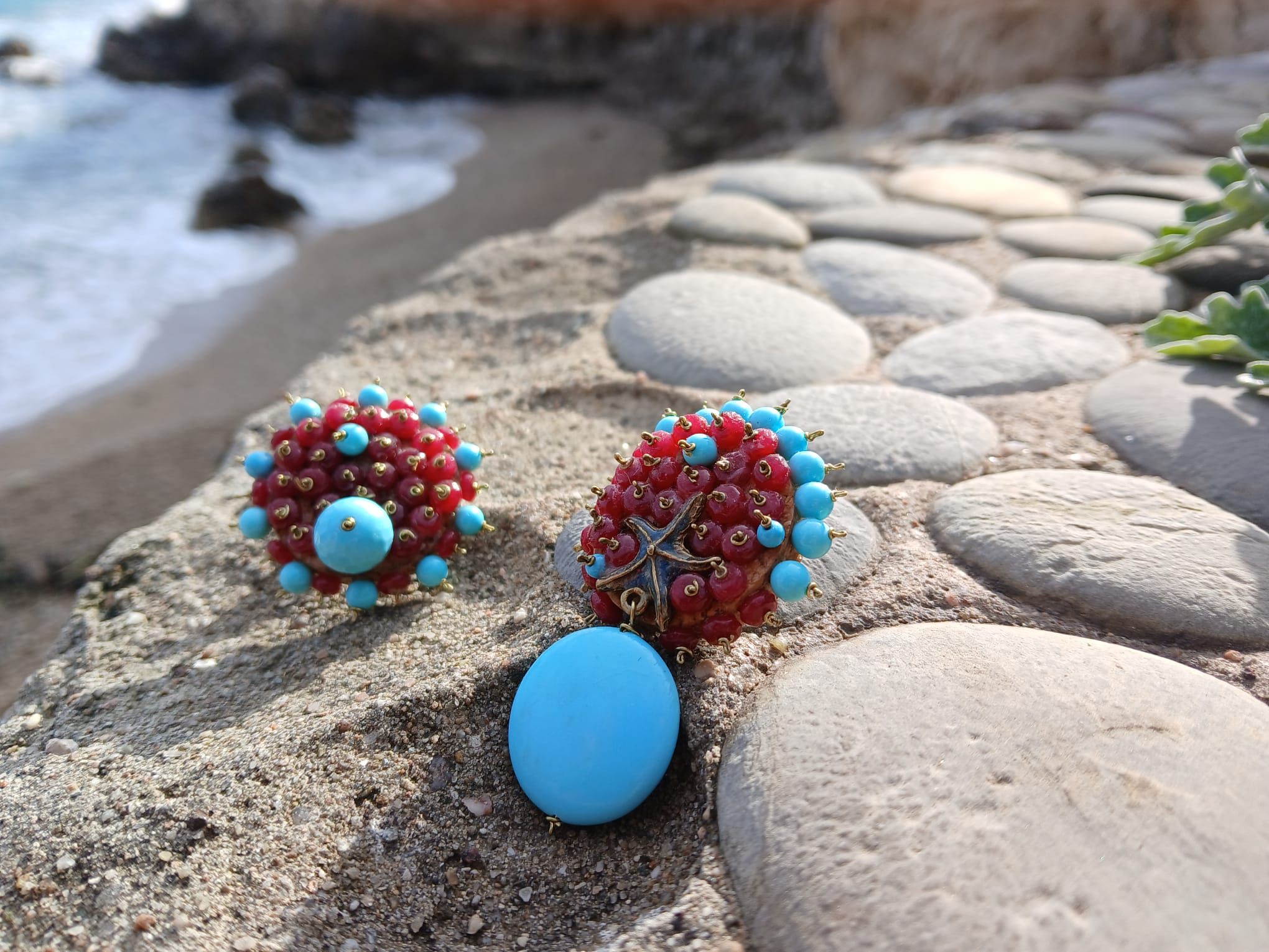 Boucles d'oreilles artisanales fait main