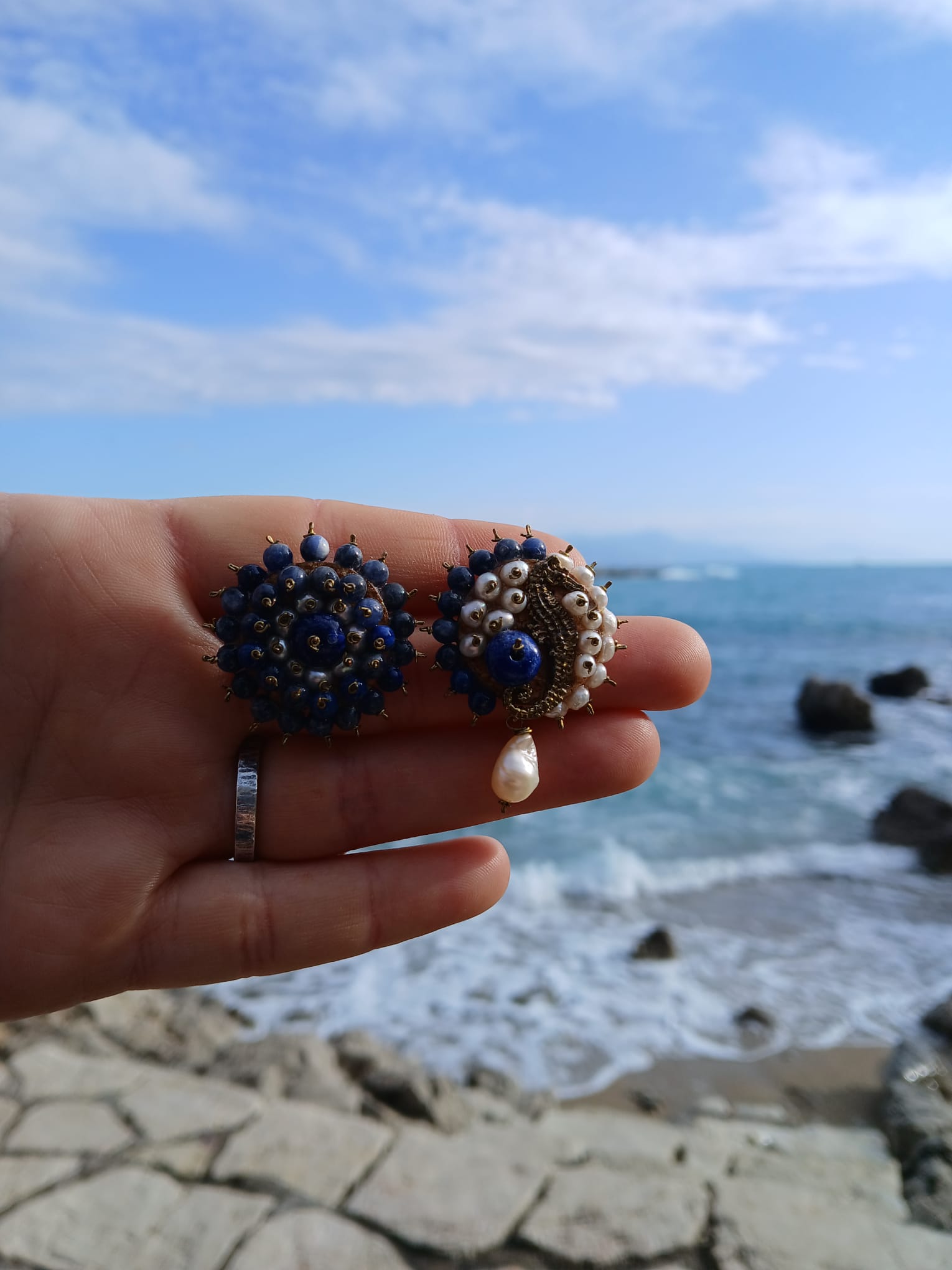 Boucles d'oreilles artisanales fait-main