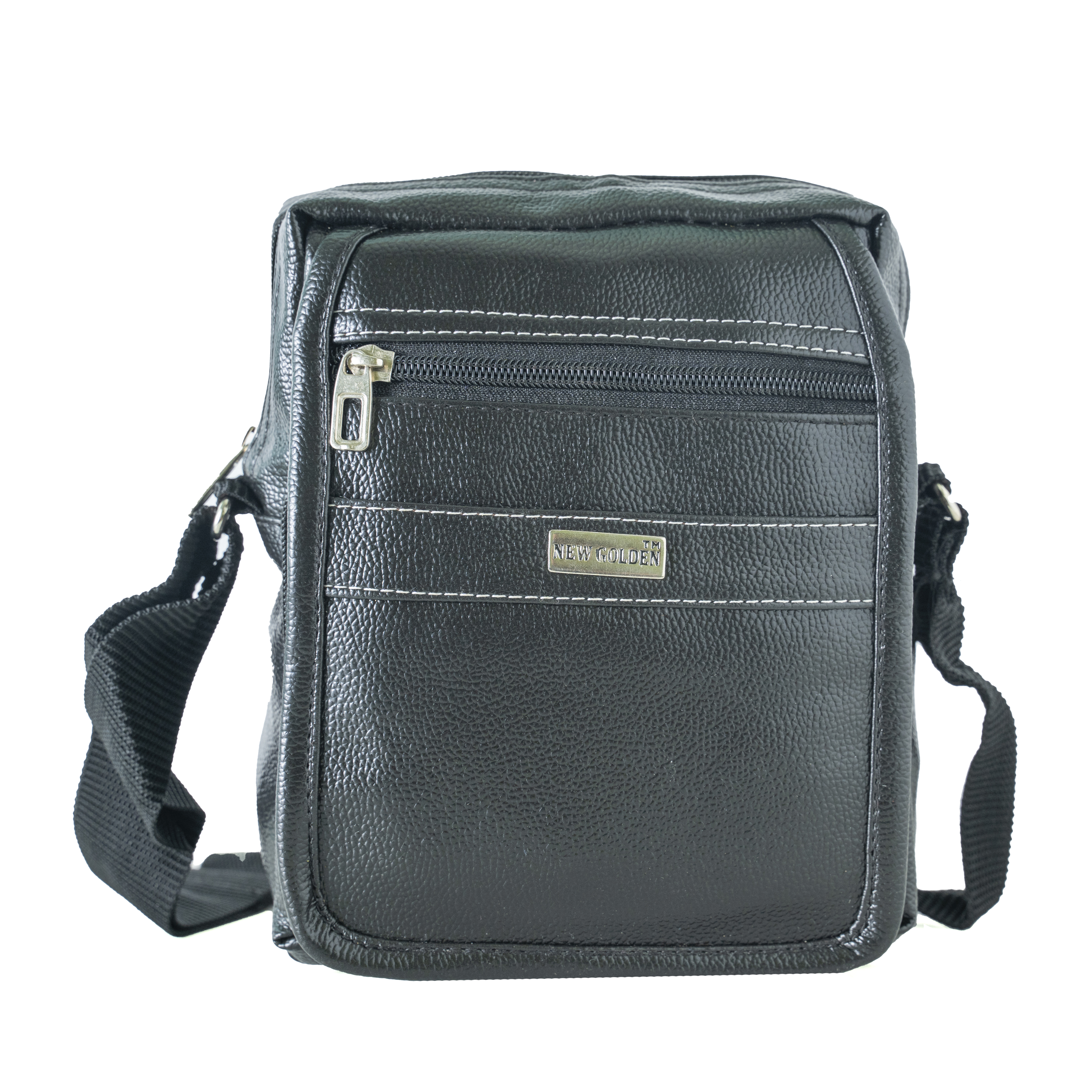 Black Leather Crossbody Bag